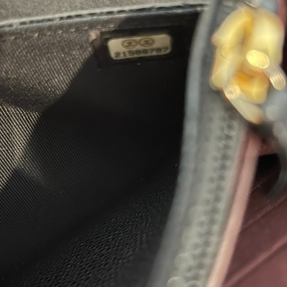 Chanel Wallet on Chain Gold Hardware Black Caviar Leather Cross Body Bag - Picture 7 of 17